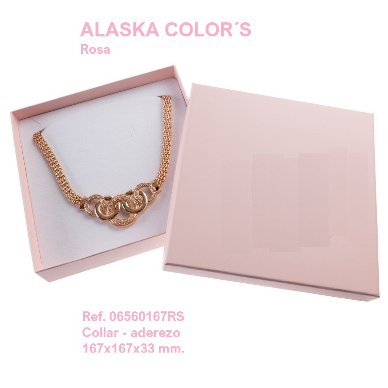Alaska Color´s ROSA collar 167x167x33 mm. - Haga un click en la imagen para cerrar